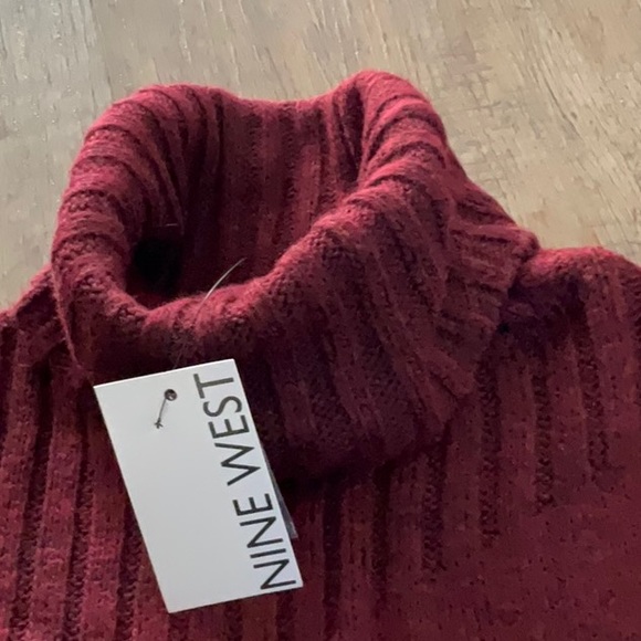 NINE WEST BRAND WOMEN'S PLUM COWL NECK SWEATER SIZE XS - Picture 11 of 13